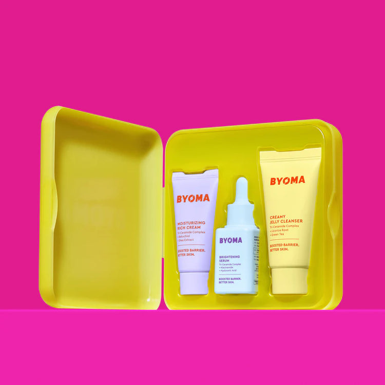 Byoma So Bright Set - Mini Cleanser, Mini Rich Cream & Mini Brightening Serum