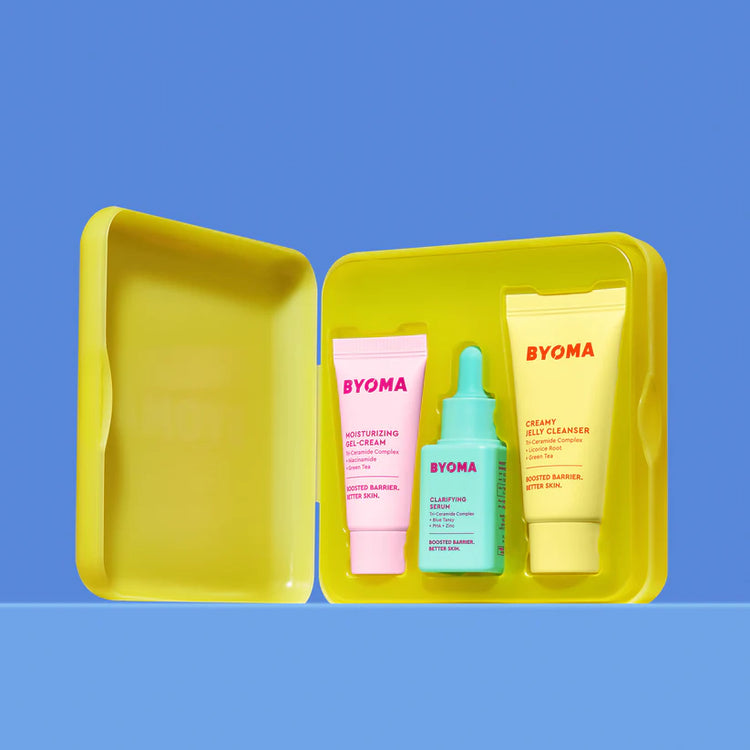 Byoma So Clear Set - Mini Cleanser, Mini Gel Cream & Mini Clarifying Serum