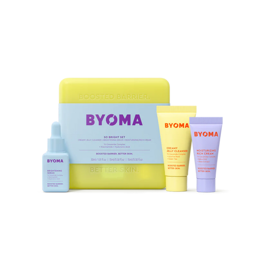 Byoma So Bright Set - Mini Cleanser, Mini Rich Cream & Mini Brightening Serum