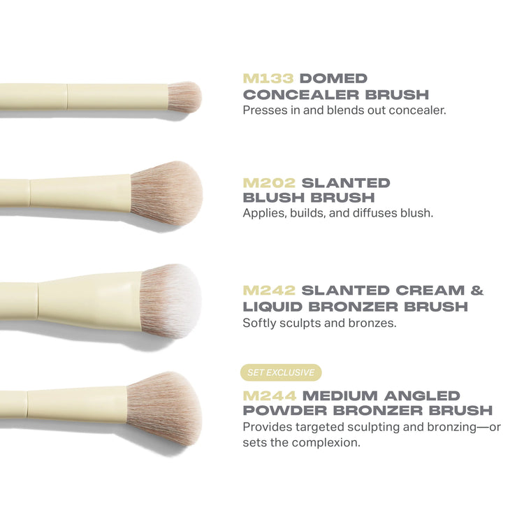 Morphe Buttery Blends 4-Piece Face Brush Set - Limited Edition