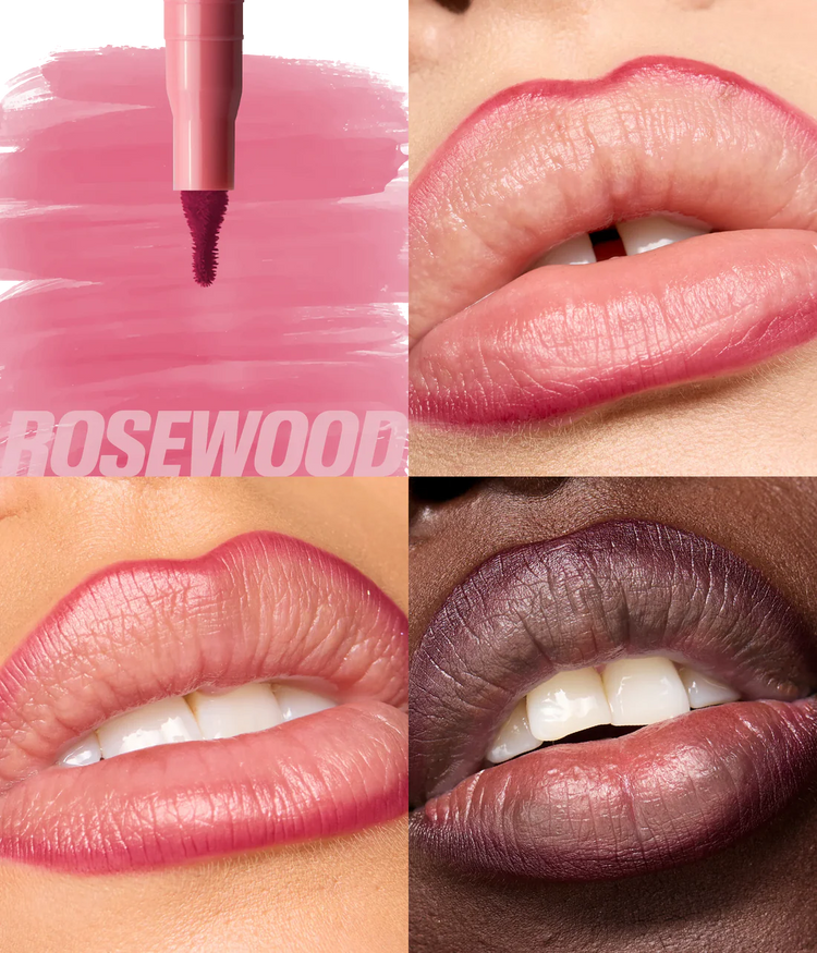 Huda Beauty Makeout Sesh Lip Duo Rosy Nudes